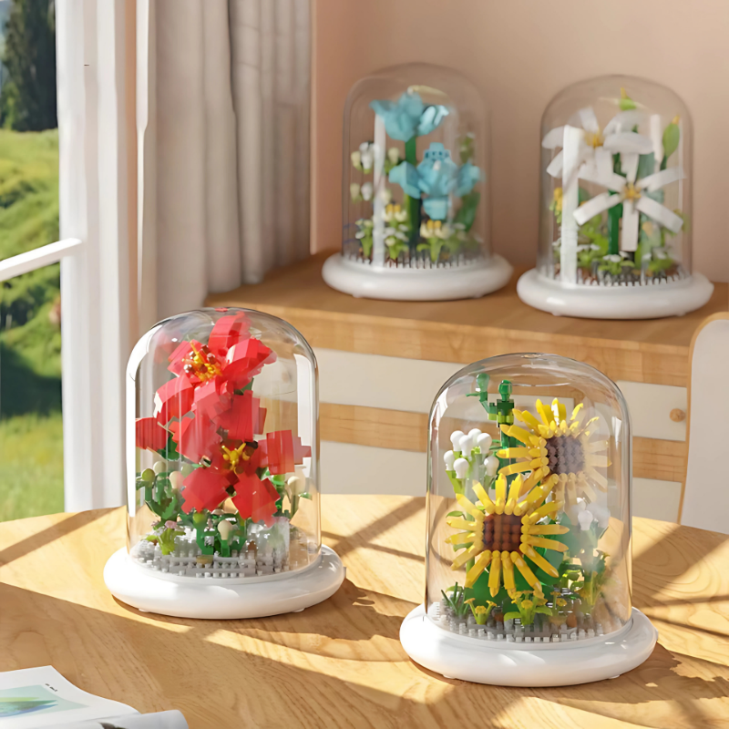 2+1 GRATIS! Flowerbox™ | Puzzle Blume im Glas