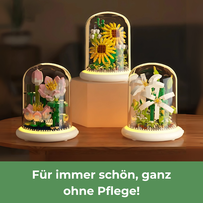 2+1 GRATIS! Flowerbox™ | Puzzle Blume im Glas