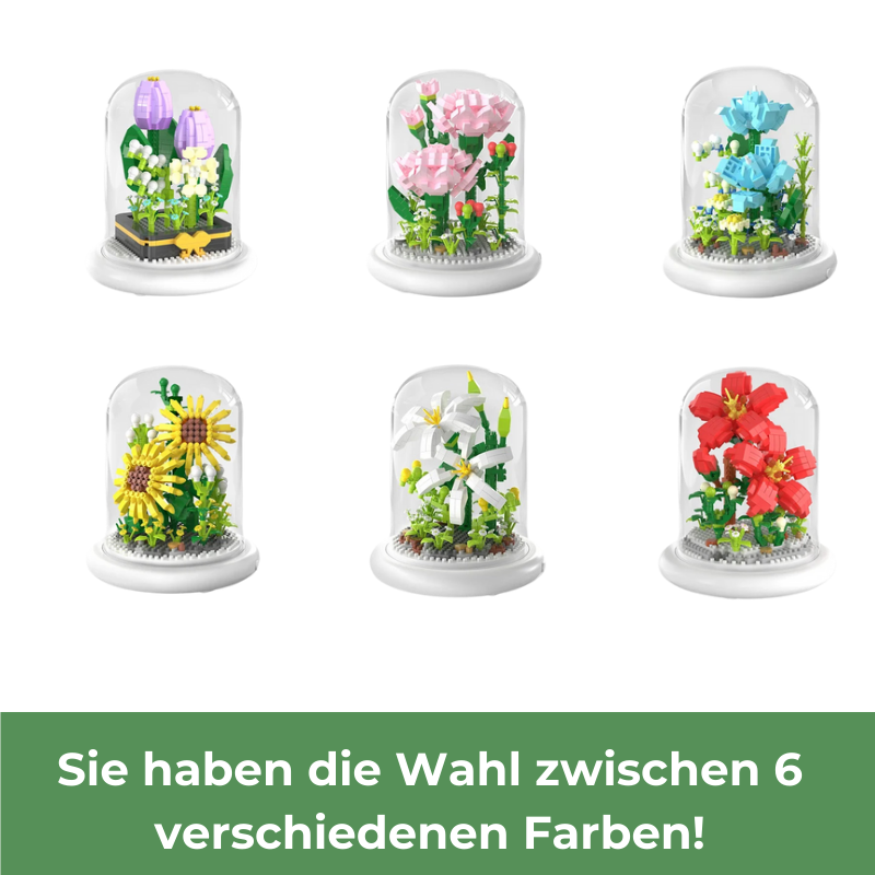2+1 GRATIS! Flowerbox™ | Puzzle Blume im Glas