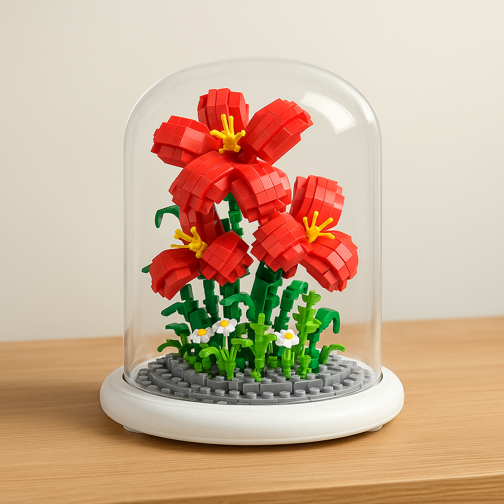 2+1 GRATIS! Flowerbox™ | Puzzle Blume im Glas