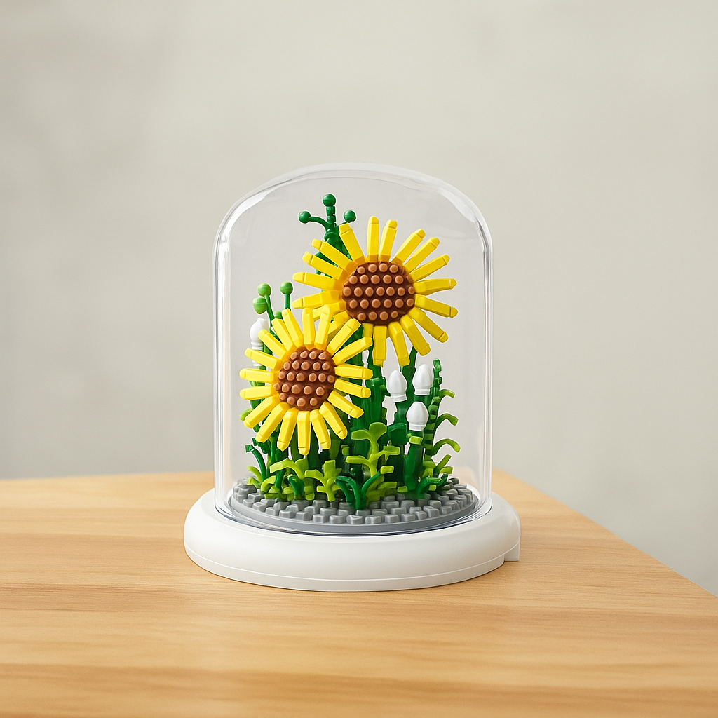 2+1 GRATIS! Flowerbox™ | Puzzle Blume im Glas