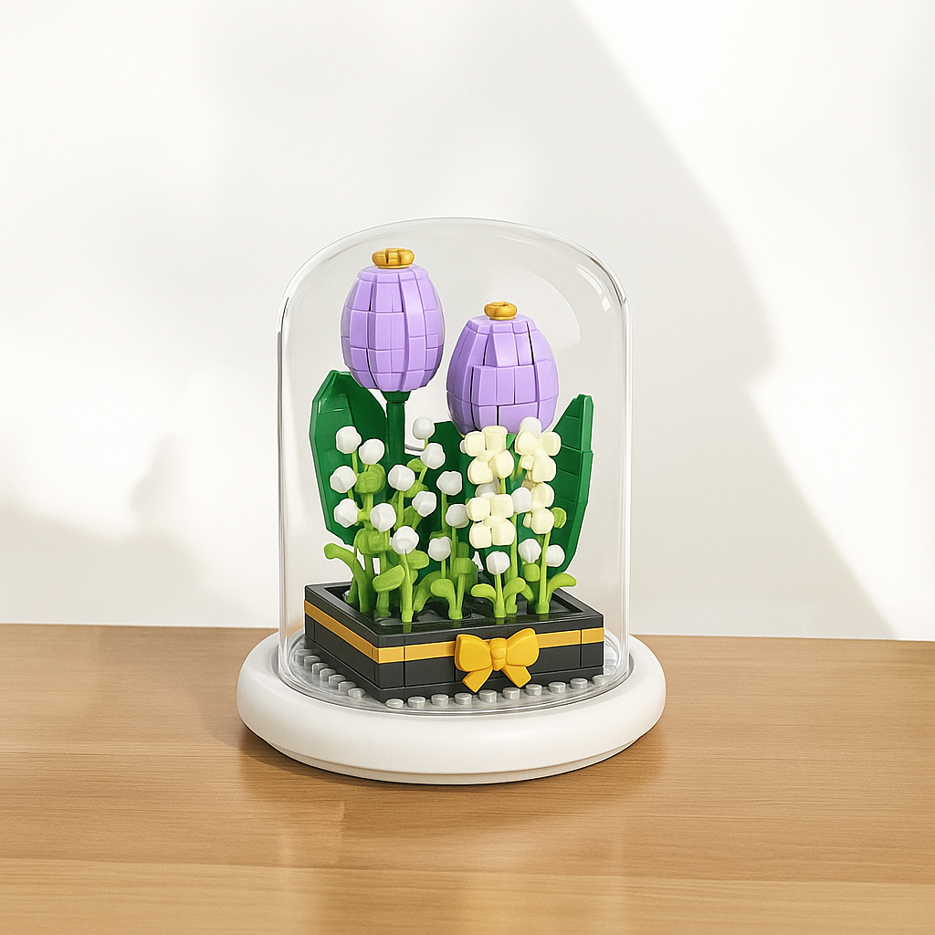2+1 GRATIS! Flowerbox™ | Puzzle Blume im Glas